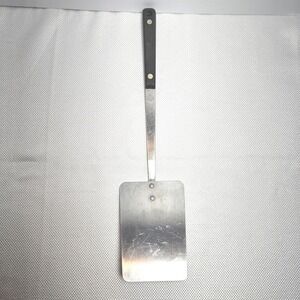 Ekco Flint Stainless Steel Spatula‎ Black Riveted Handle Vintage USA